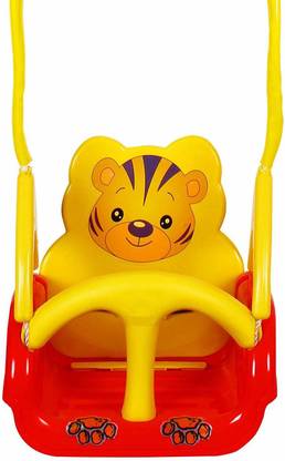 Childers Panda Baby Musical Swing With Multiple Age Settings 4 Stages -Red Swings