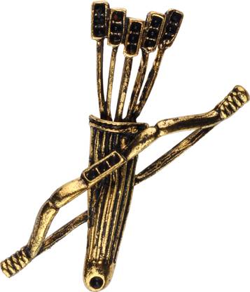Panjatan Arjuna Bow & Arrow Vintage Look Stud Pin Brooch