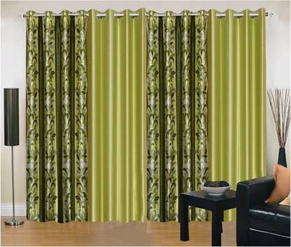 Flipkart SmartBuy 153 cm (5 ft) Polyester Window Curtain (Pack Of 5)