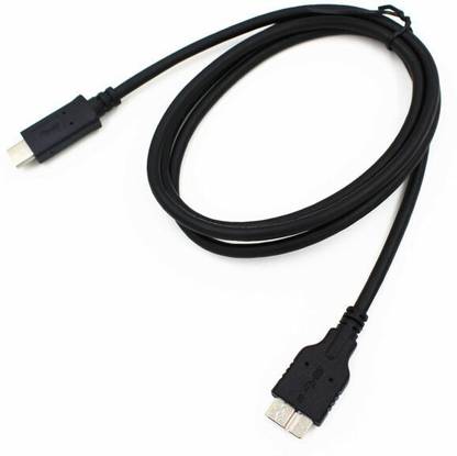 Mak World Reversible Micro USB 2 A 0.75 m USB 3.1 Type-C to Micro-B Cable for all Portable External Hard Disk Drive 0.75M
