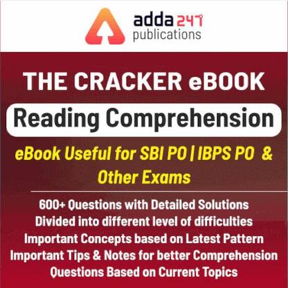 Adda247 Cracker Reading Comprehension eBook for SBI PO - IBPS PO and Other Exams 2019 (English Edition)