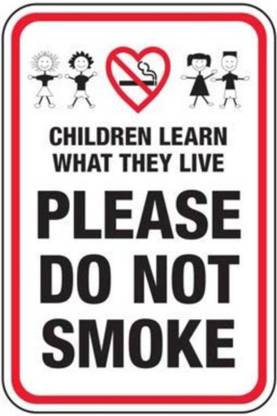 Imagine Printing Solutions PLEASE DO NOT SMOKE Emergency Sign