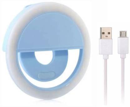 सिस ट्रेडर्स Portable Selfie Beauty LED Ring Light for Smartphone Ring फ्लैश
