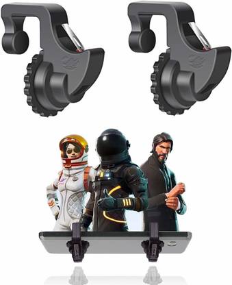 Kingdom 1 Pair (K 10 ) Black Color L1 R1 PUBG Mobile Game Controller Trigger | L1 R1 Sensitive Shoot And Aim PUBG Games Call Of Duty And Free Fire Games Triggers/Controller Joystick  Gaming Accessory Kit