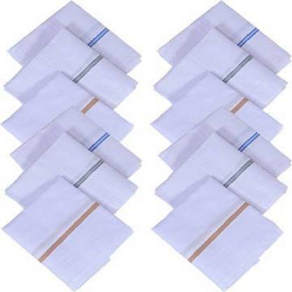 Tiptop 100% Cotton Handkerchief ["White"] Handkerchief