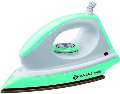 BAJAJ Canvas 1000-Watt Dry Iron WHITE GREEN 1000 W Dry Iron