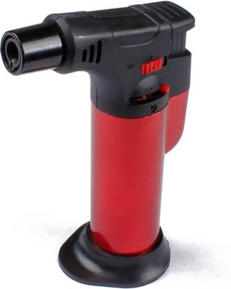 ASRAW Blow Torch Lighter ( RED ) - Windproof Jet Flame Butane Torch Lighter Pocket Lighter