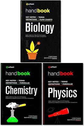 Arihant Hand Book 3-Books Set (Pcb)