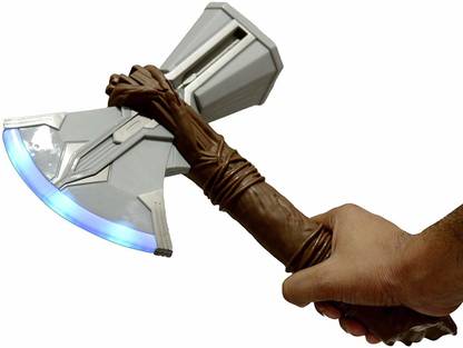 Pepino Lightning Axe of Thunder God|| LED Lights and Music Effect with a Single Touch|| 34 cm|| Multicolour|| ABS Plastic