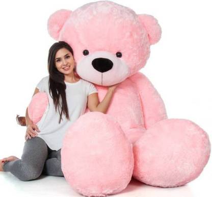MSY TOYS Giant Life Size , Long Huge Teddy Bear(Best for Someone Special) Anu-Teddy_6 Feet _Pink  - 180 cm