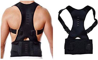 TREND ENTERPRISE Shoulder Back Support Belt Back & Abdomen Support(Black)TE-007 Back / Lumbar Support