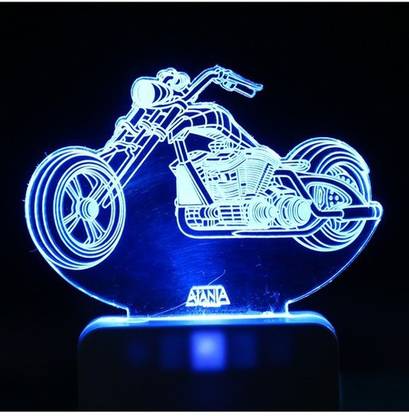 Luella Racing Bike 3D LED Multi Colour Night Lamp