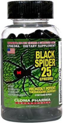 cloma pharma Black Spider 100 caps Fat Burning Genuine capsules
