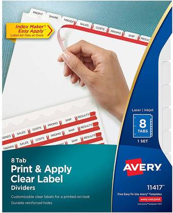avery 11447 Binder Index Divider
