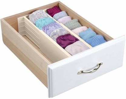 Dankhra Expandable Drawer Divider And, Plastic Expandable Dresser Drawer Dividers