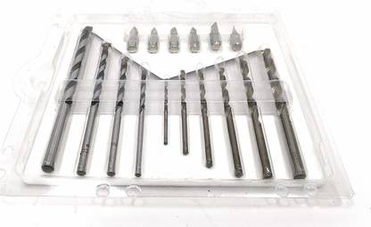 Homdum 3 in One 16 Pcs HSS Drill Bit - Concrete drill bit & Screwdriver Bits Combo set