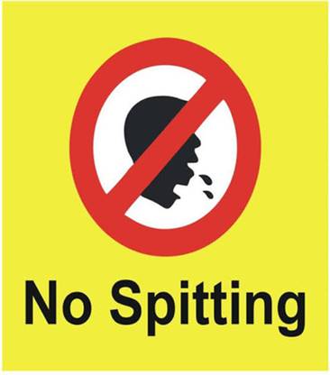 Imagine Printing Solutions No spitting Emergency Sign