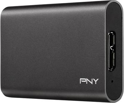 PNY Portable SSD Elite USB 3.1 480 GB External Solid State Drive (SSD) with  480 GB  Cloud Storage