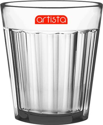 Artista (Pack of 8) Regular Chai / Tea Glasses (S) (65ml x 8) also for Milk, Coffee, Juice, Cocktail, Mocktail Glass Set Water/Juice Glass