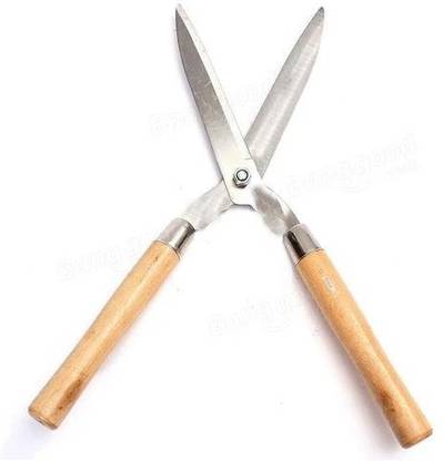 DeoDap 455 Wooden Handle Hedge Shears, Bush Clipper Hedge Shear