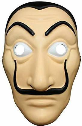 VK MART La Casa De Papel Mask Money Heist Salvador Dali Face Mask Party Mask