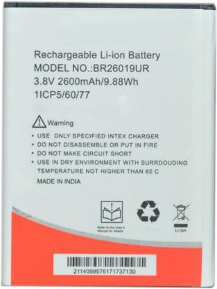 cytic Mobile Battery For  INTEX AQUA TREND LITE