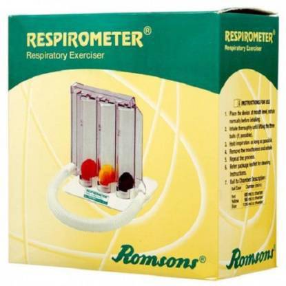 romson Spirometer/ Respirometer/ 3-Ball Exerciser/ Lung Exerciser PLASTICK Respiratory Exerciser