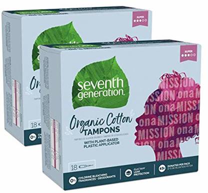 Seventh Generation Organic Super Absorbency Cotton Tampons Tampons