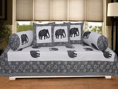 Texstylers Cotton Animal Diwan Set