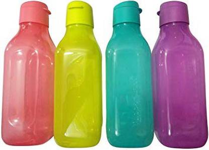 TUPPERWARE Aquasafe Square Fliptop Water Bottle 1L SET OF 4 1000 ml Bottle
