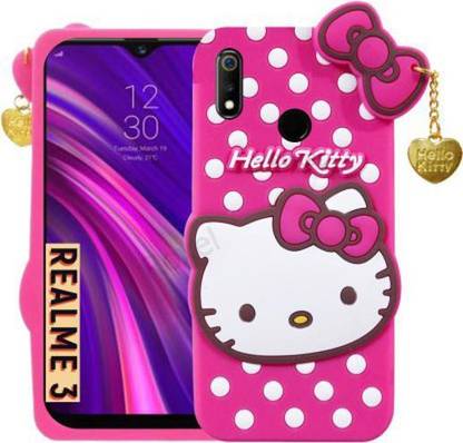 Dream2Cool Back Cover for Realme 3 Girls Hello Kitty Case Cover
