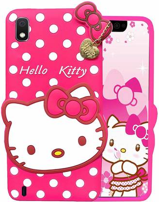 Lejaao Book Cover for Samsung Galaxy A10 Girls Hello Kitty Case Cover