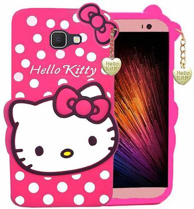 Lejaao Book Cover for Samsung A7-2016 Hello Kitty Girls Back Cover