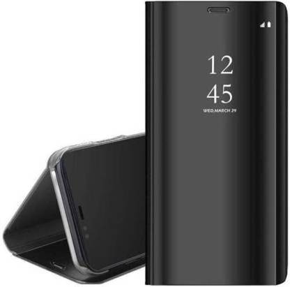 KHR Flip Cover for OnePlus 7 Pro Mirror Flip Case |Clear View Plating | 360 Degree Complete Protection Flip