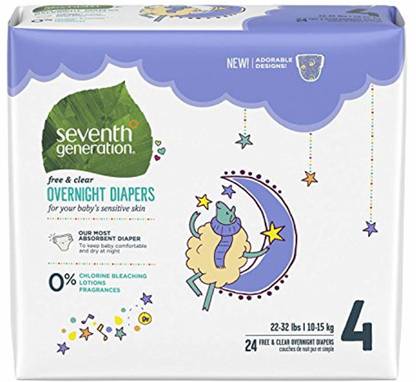Seventh Generation Overnight Diapers Stage - S