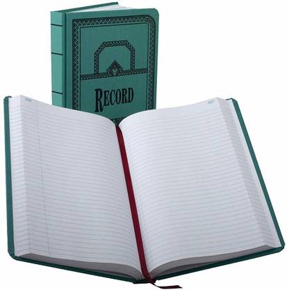 Boorum & Pease Notebook A4 Diary Single Rule 500 Pages