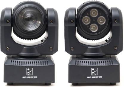 Big Deeper Double Face Led Moving Head Light (4 in 1 RGBW Led and One Spot Led) Single Disco Ball