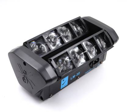 Big Deeper 30 Watt Spider Led Moving Head Light With 8 X 3W RGBW Led (4 in 1) Single Disco Ball