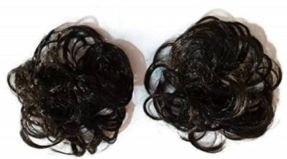 Styllofy Rubber Band Artificial Hair Extension Juda with Double Hair Rubber Band