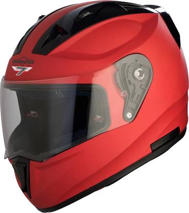 Steelbird SA-1 7Wings Aeronautics Full Face Helmet in Matt S.Red Motorbike Helmet