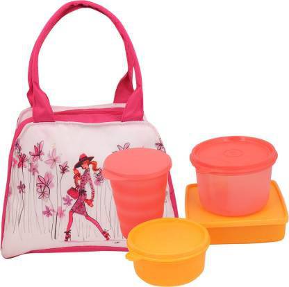 TUPPERWARE New Design Lunch Box Containers Lunch Box 4 Containers Lunch Box