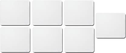 NIRBHAY Plain White Mouse pad Set of 7 Mousepad