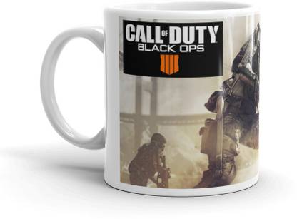 THE NK Store Call of Duty Coffee for all Fans Printed Ceramic Glossy Finish with Vibrant Print Printed Coffee & Tea Cup Gift For Game Lover 1873 Ceramic Coffee Mug
