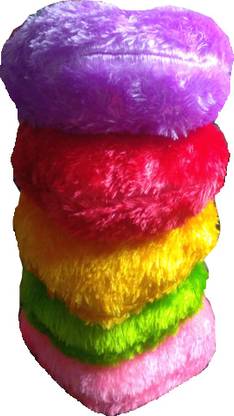 DEHATI STORE Microfibre Solid Cushion Pack of 5