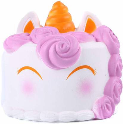 AOLIGE Unicorn Cake Squishy Toy Multicolor Putty Toy
