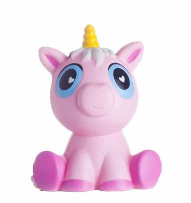 Ailimy Squishies Slow Rising Kawaii Scented Soft Jumbo Pink Giant Unicorn Animal Squishy Pink Putty Toy
