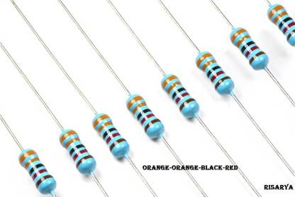 RISARYA 33K-OHM RESISTANCE,MFR,1%,1/4 W,FIXED RESISTOR(33 KILO OHM 1%) Fixed Resistor