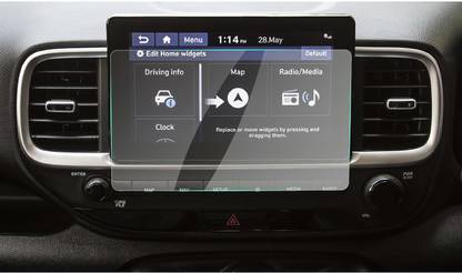 Sheel Grow Edge To Edge Tempered Glass for Hyundai Venue SX Plus Navigation and Infotainment System