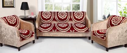 N2C Home Cotton Abstract 3+2 Seater Sofa Cover