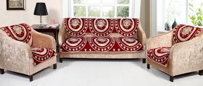 N2C Home Cotton Abstract 3+2 Seater Sofa Cover
